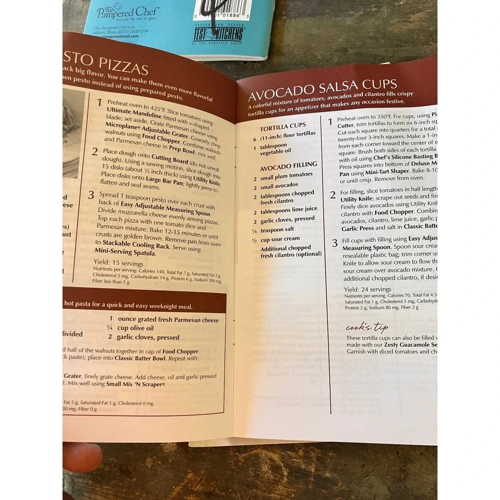 Pampered Chef Seasons Best Recipe Collection 3 Book Lot‎ 2007 2008 Cookbooks